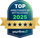 Yourfirm Top-Arbeitgeber im Mittelstand 2025