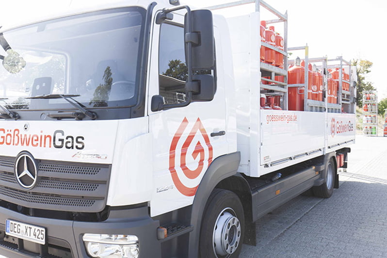 LKW beim Gastransport
