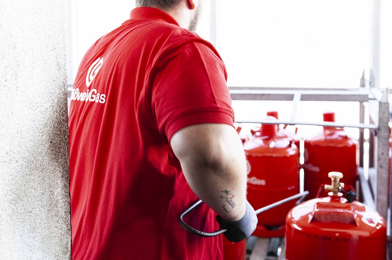 Mitarbeiter der Firma Gößwein-Gas