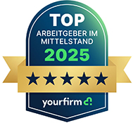 Yourfirm-Siegel Top Arbeitgeber im Mittelstand 2025