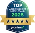 Yourfirm Siegel Top Arbeitgeber im Mittelstand 2024
