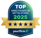 Siegel Top Arbeitgeber im Mittelstand 2025 Yourfirm