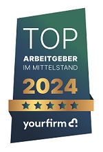 Yourfirm ausgezeichnet als Top-Arbeitgeber im Mittelstand 2023