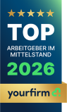 Top Arbeitgeber im Mittelstand 2025 Yourfirm