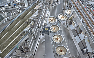 Fertige Produkte auf der Linie