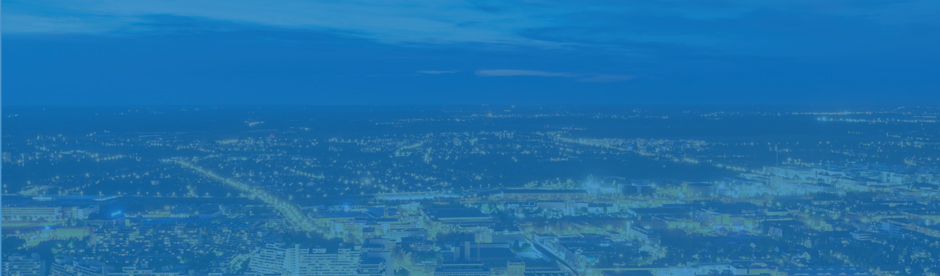 Stadtansicht von München bei Nacht