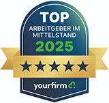 Top Arbeitgeber im Mittelstand 2025 yourfirm Siegel-yourfim