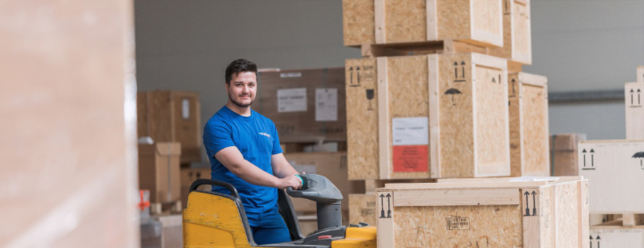 Mitarbeiter der Firma Spedition Brucker GmbH