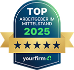 Yourfirm Siegel Top Arbeitgeber im Mittelstand 2025
