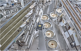 Fertige Produkte auf der Linie