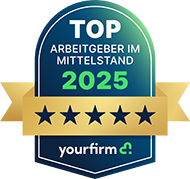 Ausgezeichnet als Top-Arbeitgeber im Mittelstand Yourfirm 2025