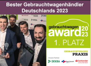 Beste Gebrauchtwagenhändler Deutschlands 2023
