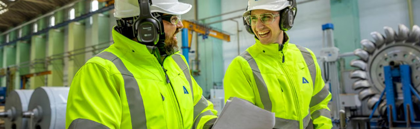 Mitarbeiter der Firma Andritz Küsters GmbH 