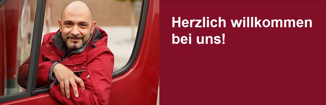 Mann und Auto in rot