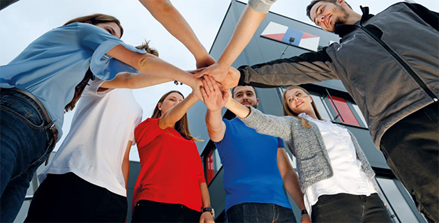 Team der Mitarbeiter - Zusammenarbeit